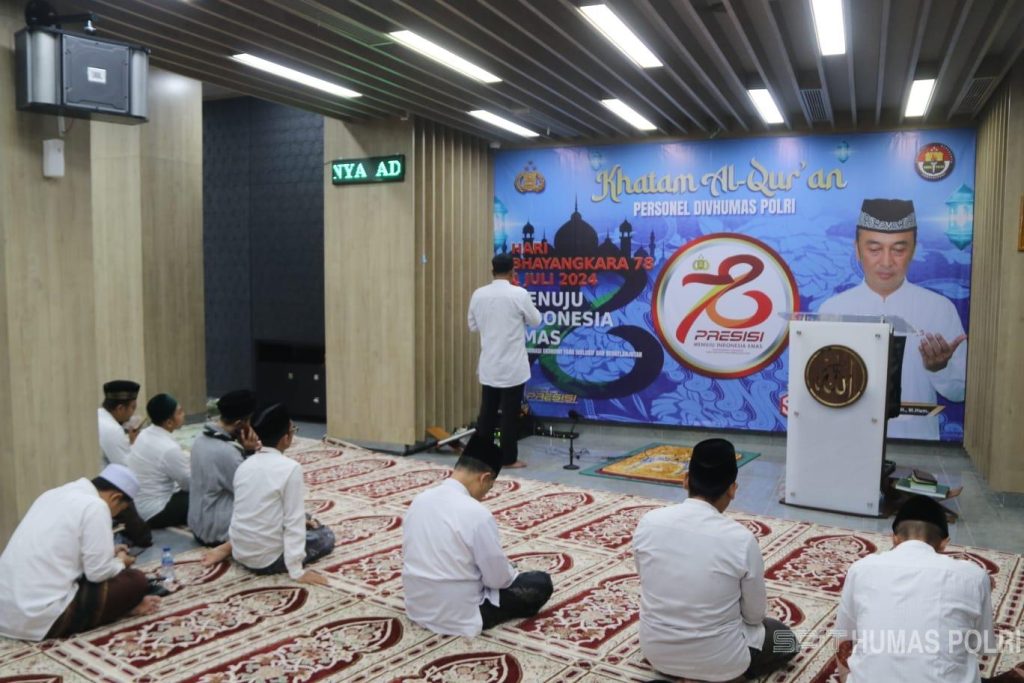 Peringatan HUT Bhayangkara Ke-78, Divisi Humas Polri Gelar Khataman Al-Quran