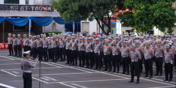 Pimpin Apel Pagi, Kakorlantas Ajak Personel Fokus pada Pengamanan Arus Mudik dan Wisata Nataru