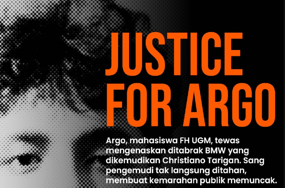 Justice for Argo! Mahasiswa UGM Tewas Ditabrak, Pengemudi BMW Ditetapkan Tersangka
