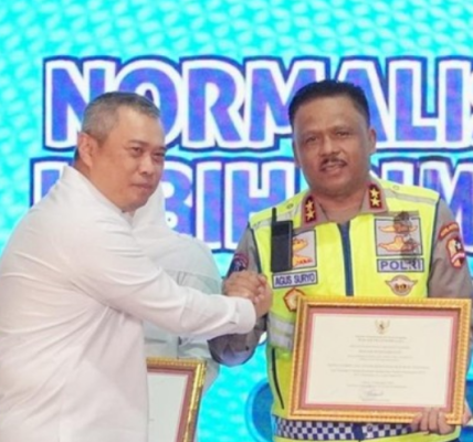 Kakorlantas Polri Hadiri Normalisasi Kendaraan ODOL di Jawa Timur