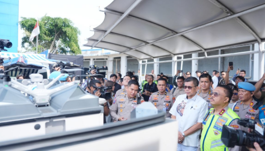 Korlantas Polri Perkuat Pengawasan Lalu Lintas melalui ETLE Drone Patrol Presisi