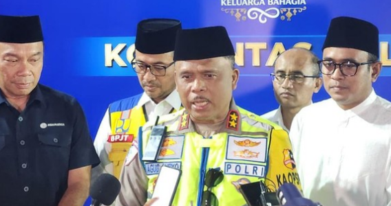 Kakorlantas Doa Bersama Jelang Operasi Ketupat 2026 di Command Center KM 29