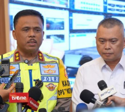 Kakorlantas Pantau Arus Mudik di JMTC, Lalu Lintas Meningkat namun Masih Terkendali