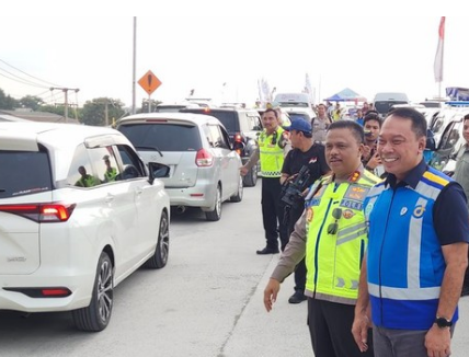 Kakorlantas Tinjau Tol Fungsional Japek II, Arus Balik Dipastikan Terkendali