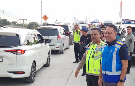 Kakorlantas Tinjau Tol Fungsional Japek II, Arus Balik Dipastikan Terkendali