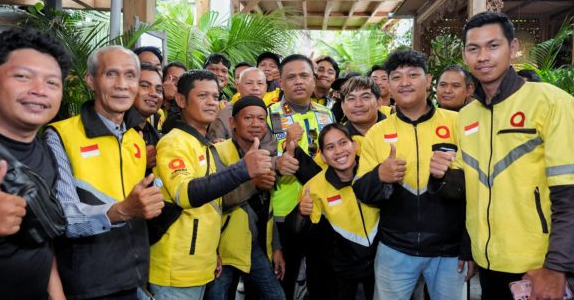 Kakorlantas Apresiasi Sinergi Polri dan Ojol di Polantas Menyapa Banjarmasin