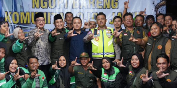 Kakorlantas Perkuat Sinergi dengan Ojol Jambi Lewat Program Polantas Menyapa