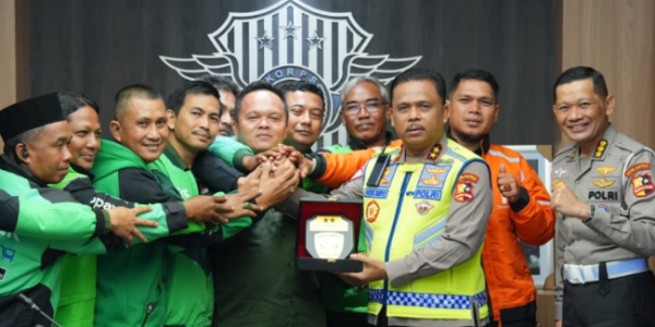 Kakorlantas Polri Terima Audiensi Ojol Jambi, Dorong Pembentukan Ojol Nusantara