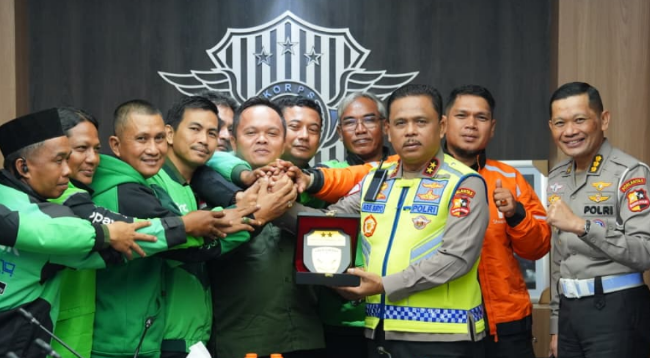 Kakorlantas Polri Terima Audiensi Ojol Jambi, Dorong Pembentukan Ojol Nusantara