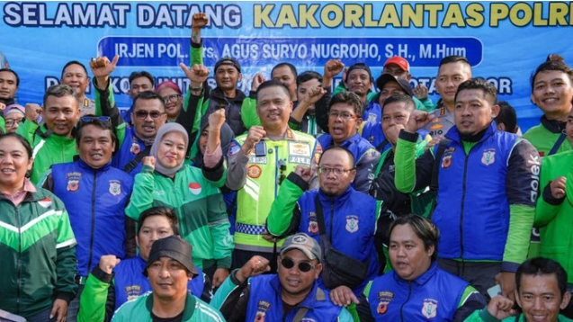 Kakorlantas Perkuat Kemitraan dengan Ojol, Dorong Pengemudi Jadi Garda Terdepan Keselamatan