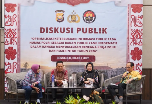 Diskusi Publik Divhumas Polri di Bengkulu Bahas Penguatan Keterbukaan Informasi