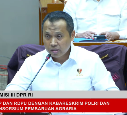 Rapat di DPR, Kabareskrim Paparkan Penanganan 32 Laporan Konflik Agraria Sumber gambar : Tv Parlemen