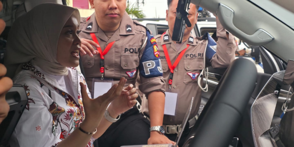 Peserta Latnis Korlantas Polri Antusias Jajal SILANCAR di Kendaraan Patroli Modern
