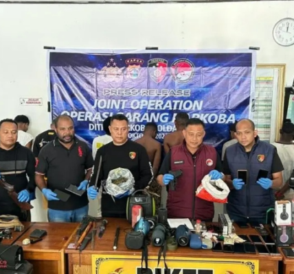 Polda Papua dan BNNP Gerebek Kampung Vietnam, 10 Orang Diamankan dalam Operasi Narkoba