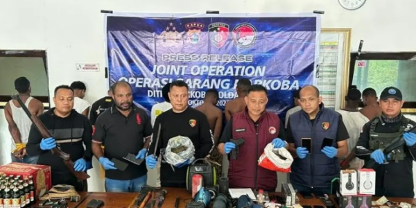 Polda Papua dan BNNP Gerebek Kampung Vietnam, 10 Orang Diamankan dalam Operasi Narkoba
